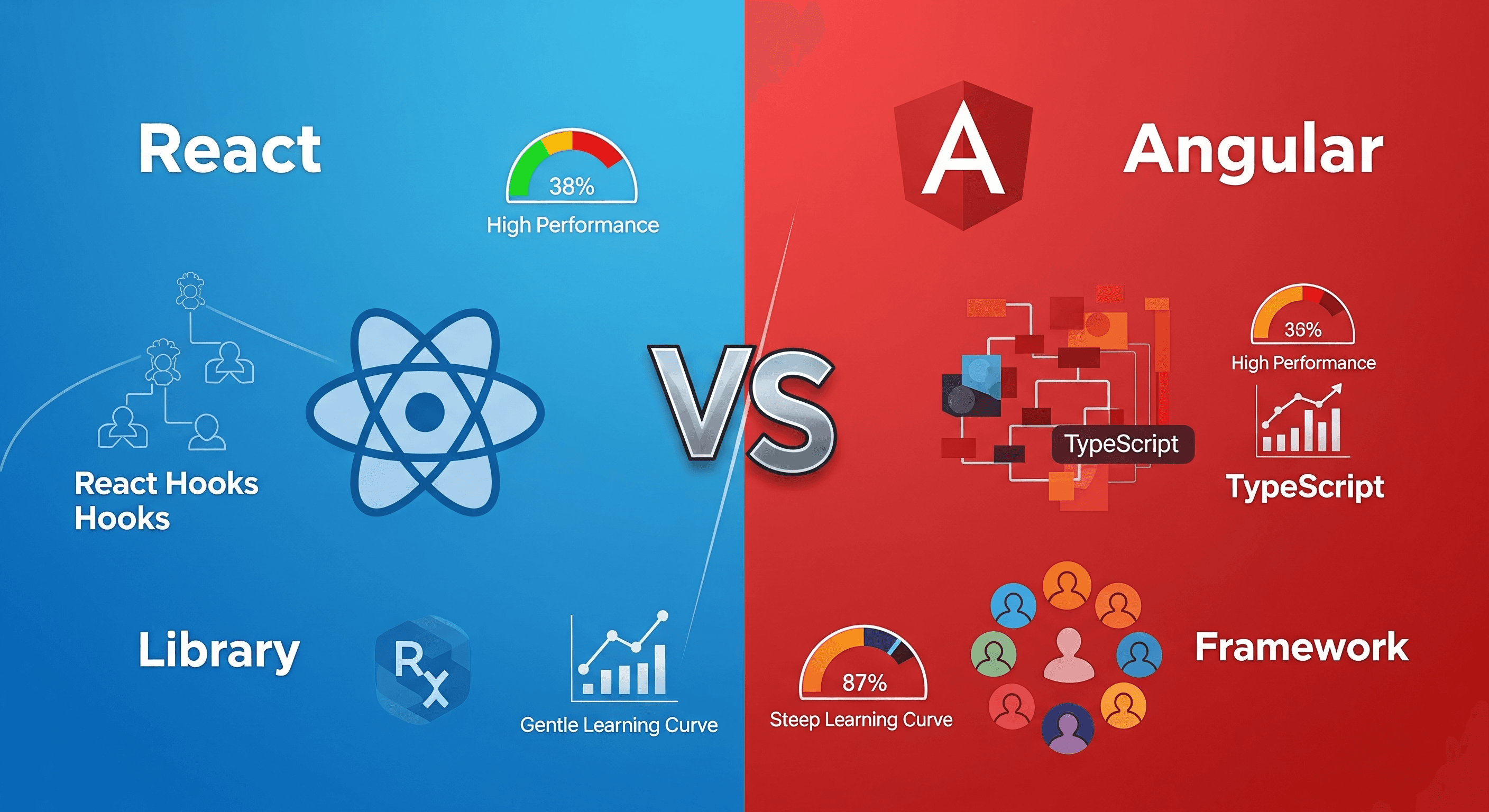 React vs Angular — Which Framework Should You Choose in 2026? ⚛️